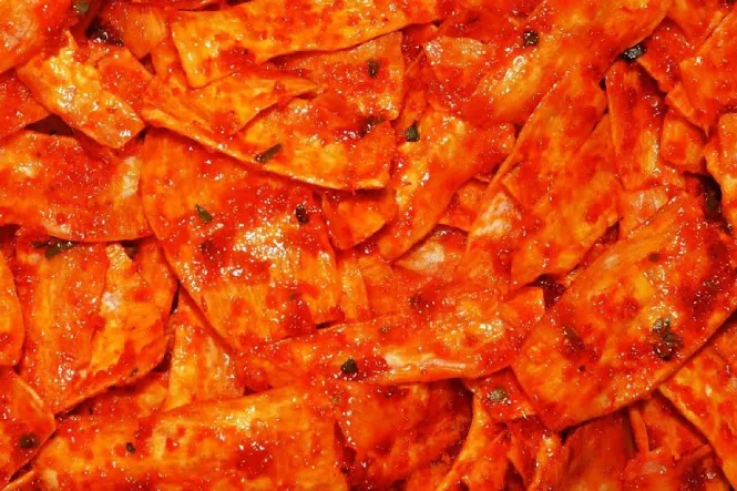 resep pedas manis kripik sanjai